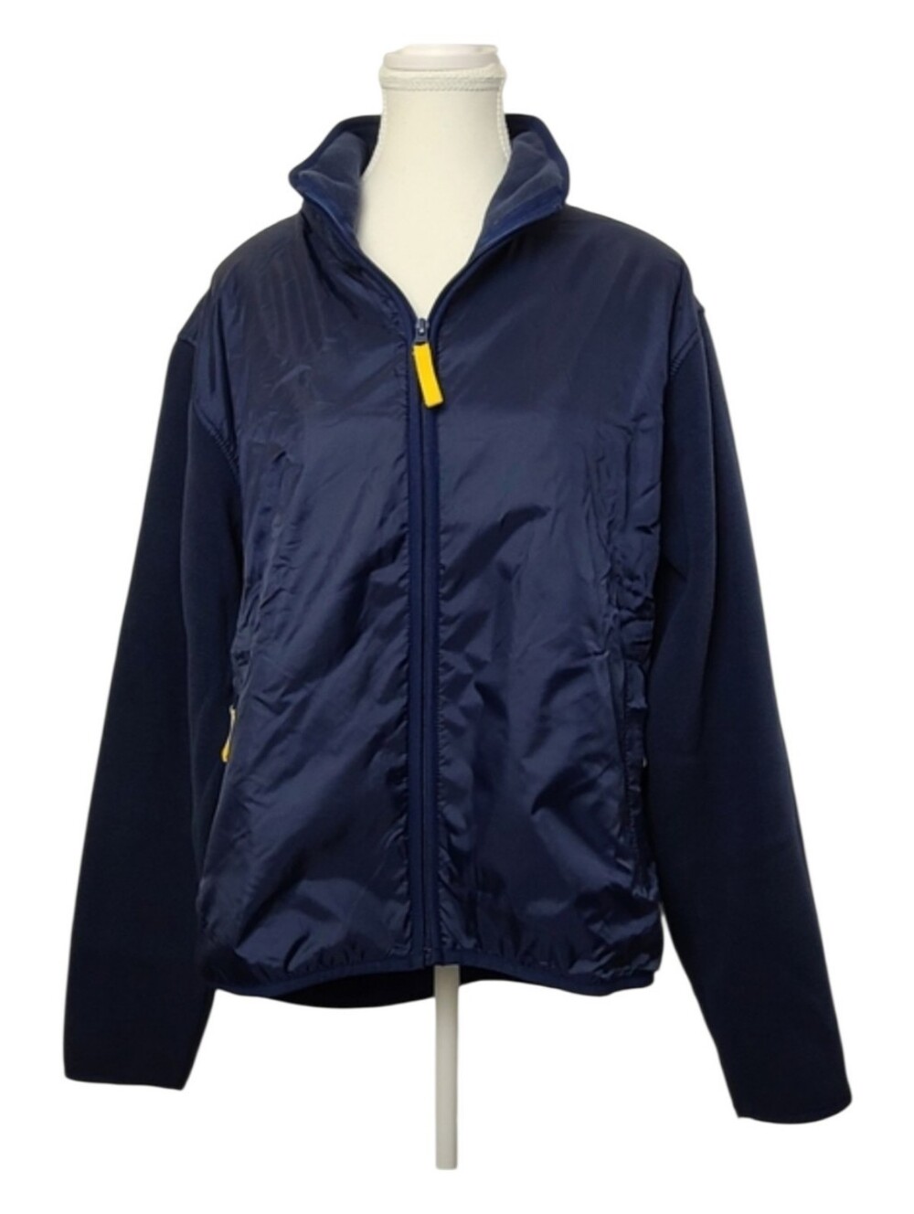 Jones New York Sport Navy Blue Fleece-Lined Large Nautical Jacket Neutral Casual